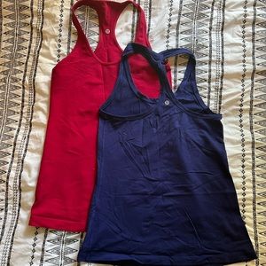 Two Lululemon tanks